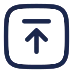 Upload Square SVG Icon